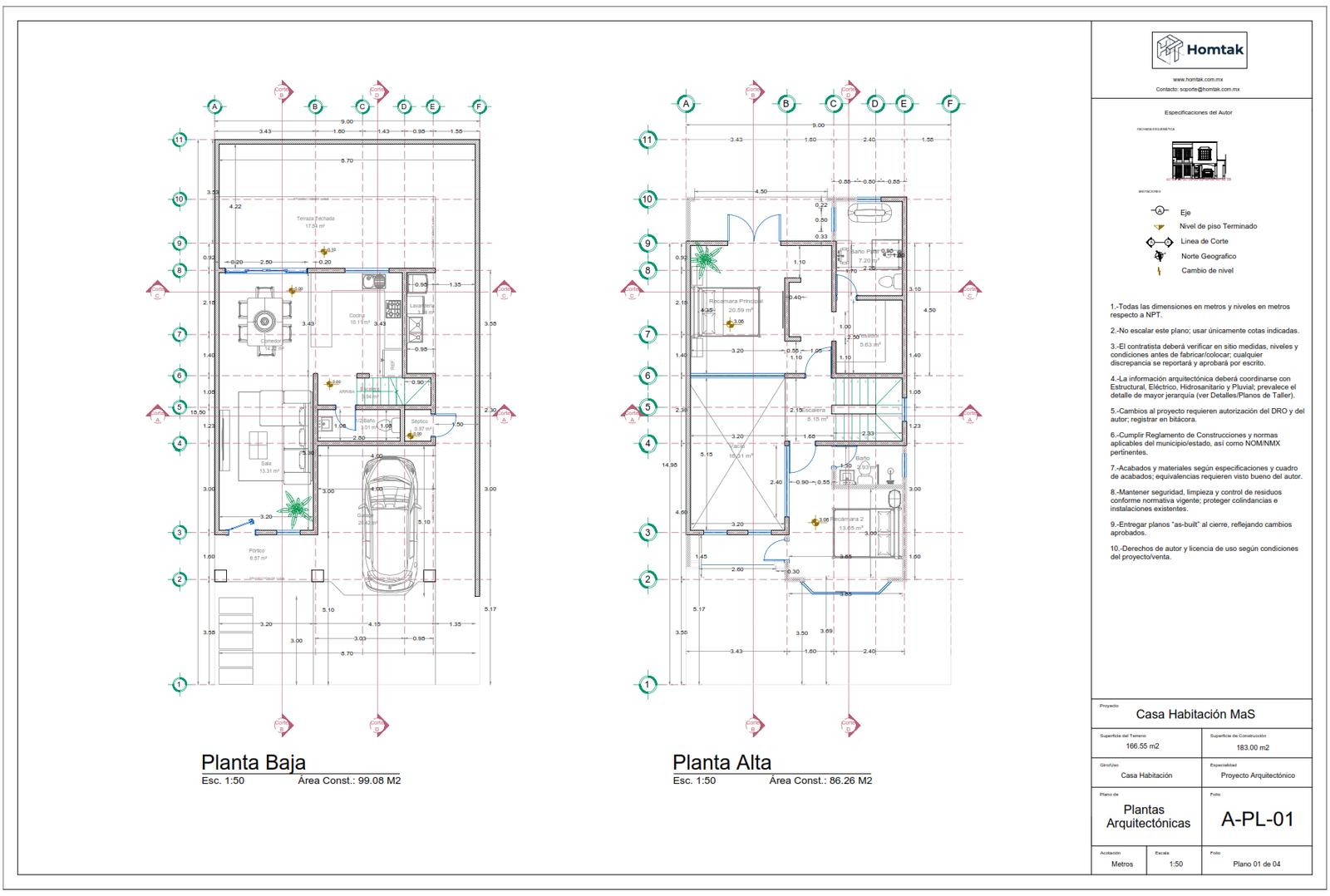 Lámina PDF para ploteo de ejemplo Homtak